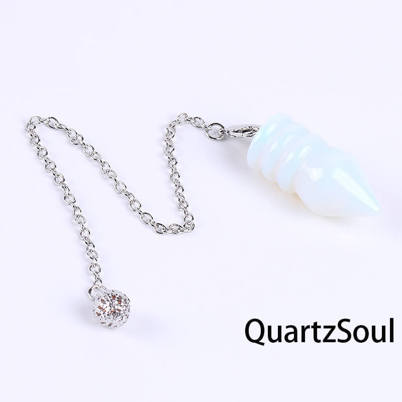 Opal Crystal Pendulum for Dowsing and Divination