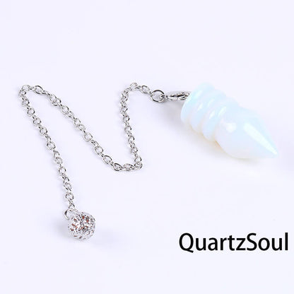 Opal Crystal Pendulum for Dowsing and Divination