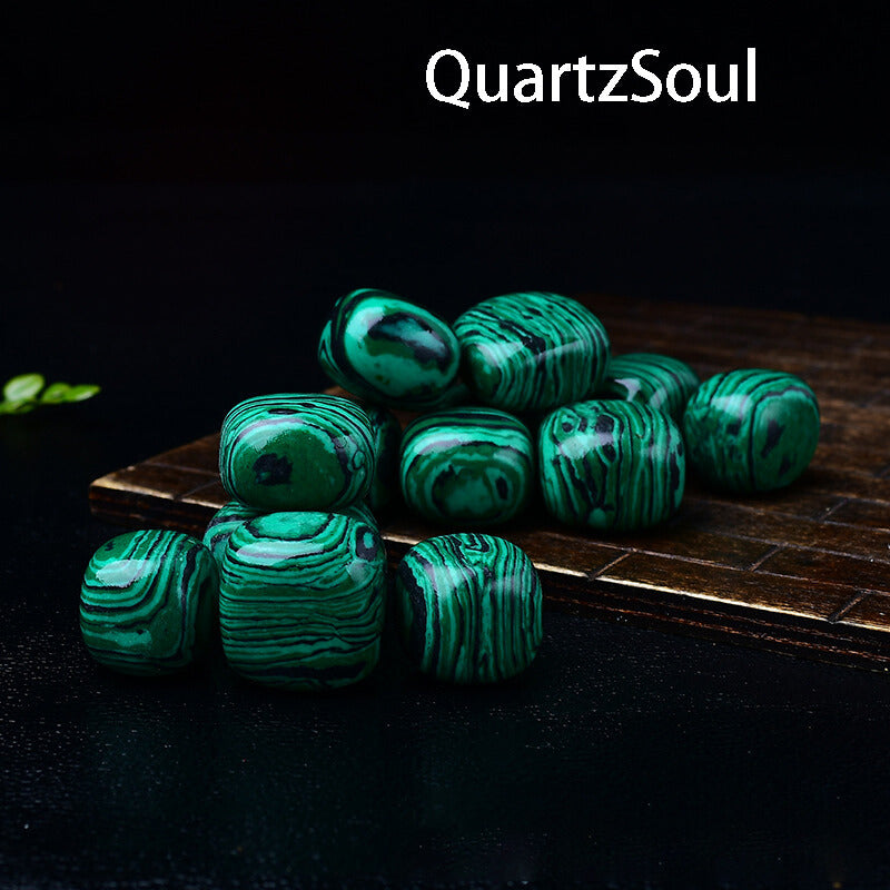 Malachite Tumbled Stones - Nature's Polished Green Gemstones