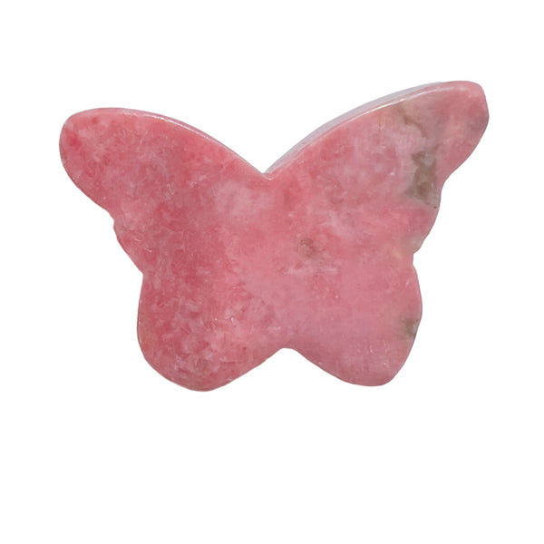 Polished Rhodonite Butterfly Carving Crystal Specimen