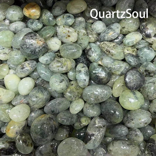  Premium Prehnite Tumbled Stones Wholesale Crystal Supply