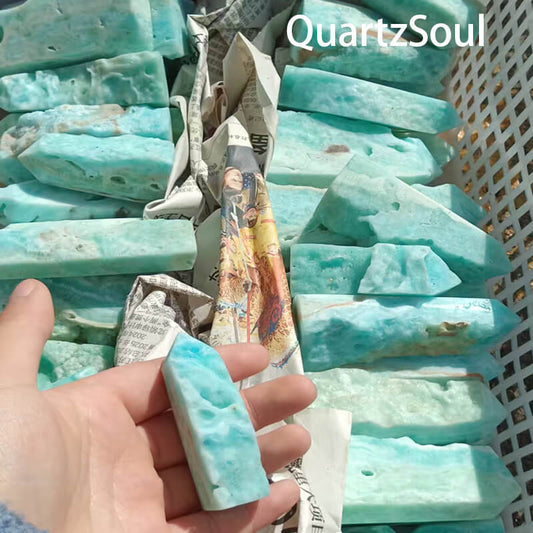  Premium Amazonite Crystal Bars Wholesale Bulk Supply