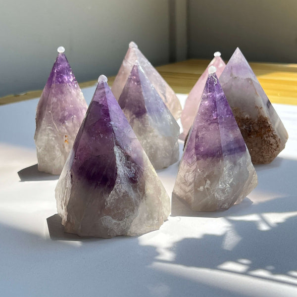 Natural Amethyst Crystal Point Wholesale Purple Healing Stone