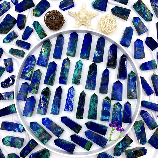 Premium Azurite Tower for Crystal Suppliers and Healers