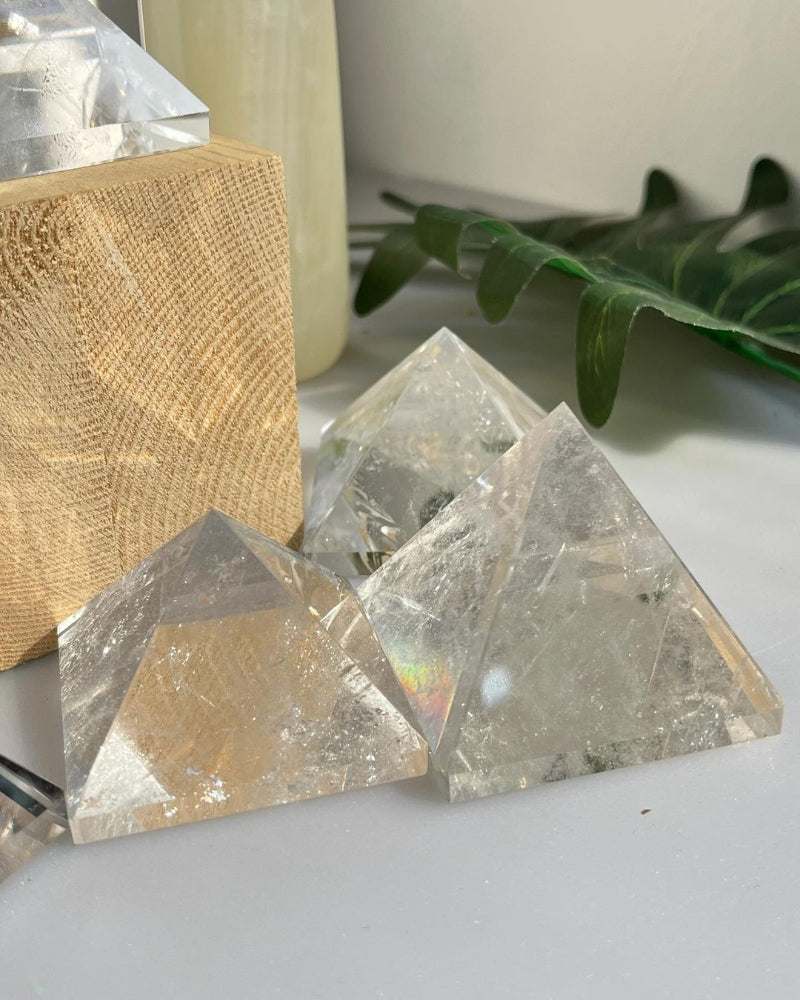 Premium quality clear quartz crystal formation with beautiful natural structure