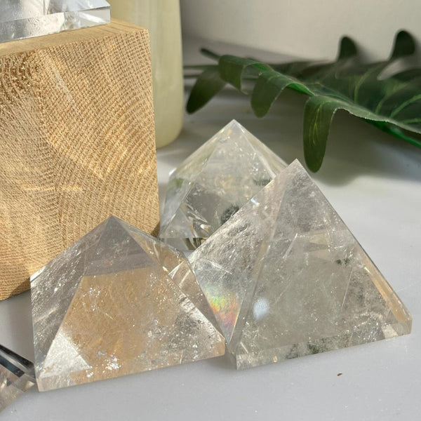 Premium quality clear quartz crystal formation with beautiful natural structure