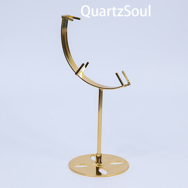 Crescent Moon Crystal Display Stand - Silver, Black, Gold