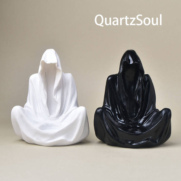 Elegant crystal ball display stand holder for spheres and minerals in white