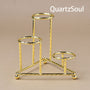 Elegant Gold Crystal Ball Stand for Spheres and Wands Display