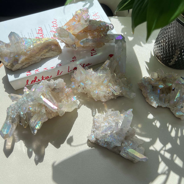 Premium Electroplated Clear Crystal Quartz Wholesale Healing Stone