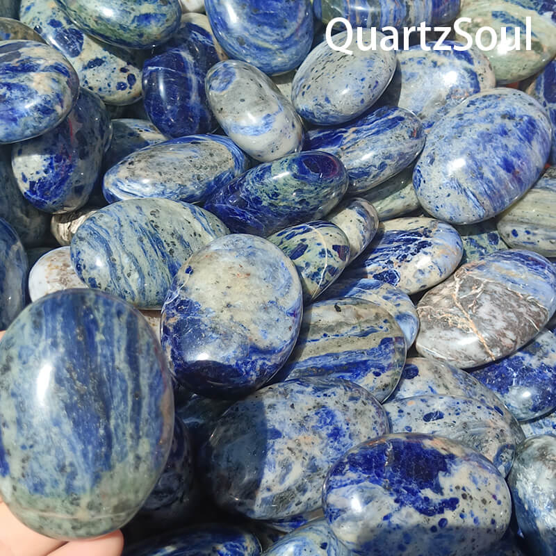Premium Lapis Lazuli wholesale crystals with deep blue color and golden inclusions