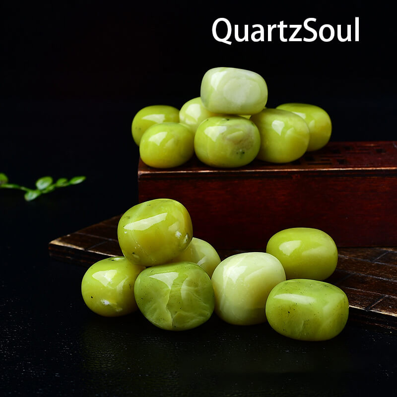 Lemon Jade Tumbled Stones Natural Crystal Healing Energy