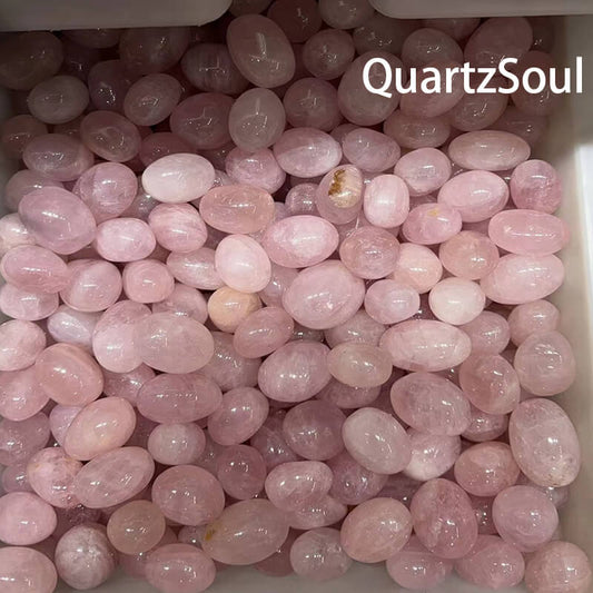 Premium wholesale tumbled Rose Quartz crystals in bulk for retailers and crystal suppliers