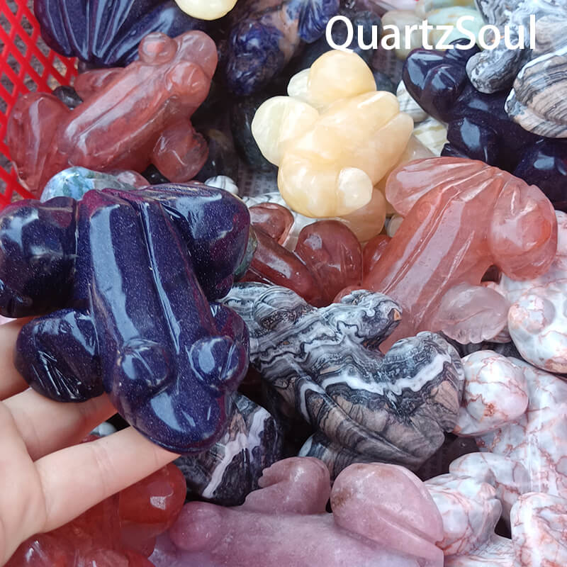 Assorted wholesale crystal carvings for retailers and healers