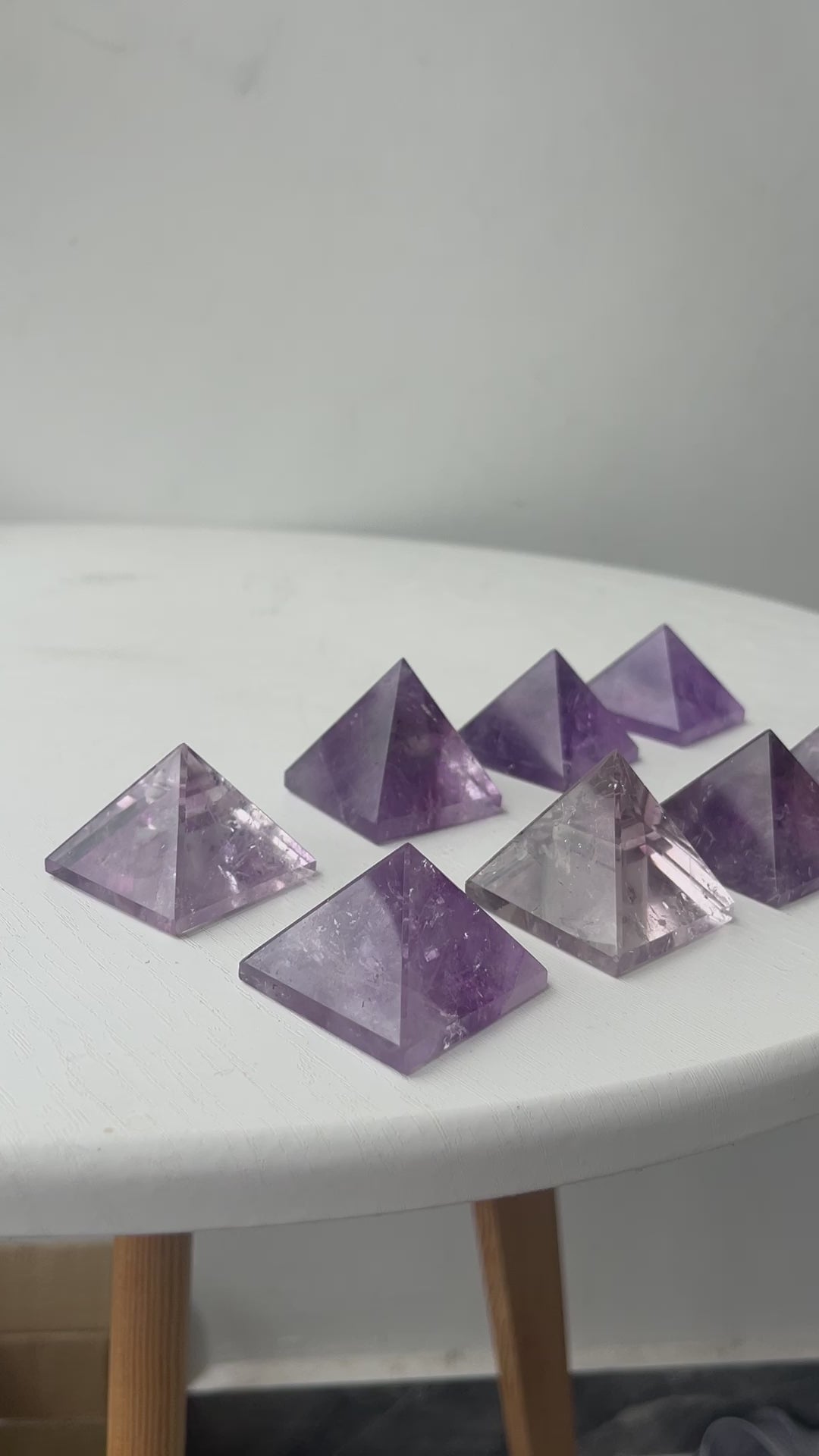Handcrafted Amethyst Pyramid for Healing and Energy