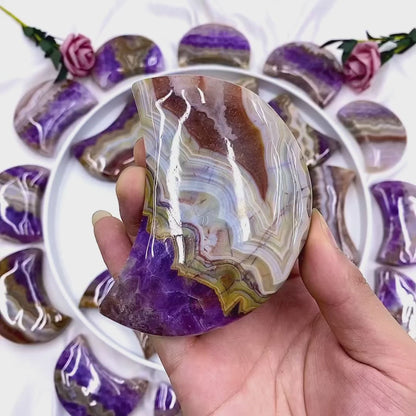 Amethyst Mexican Agate Moon Wholesalers