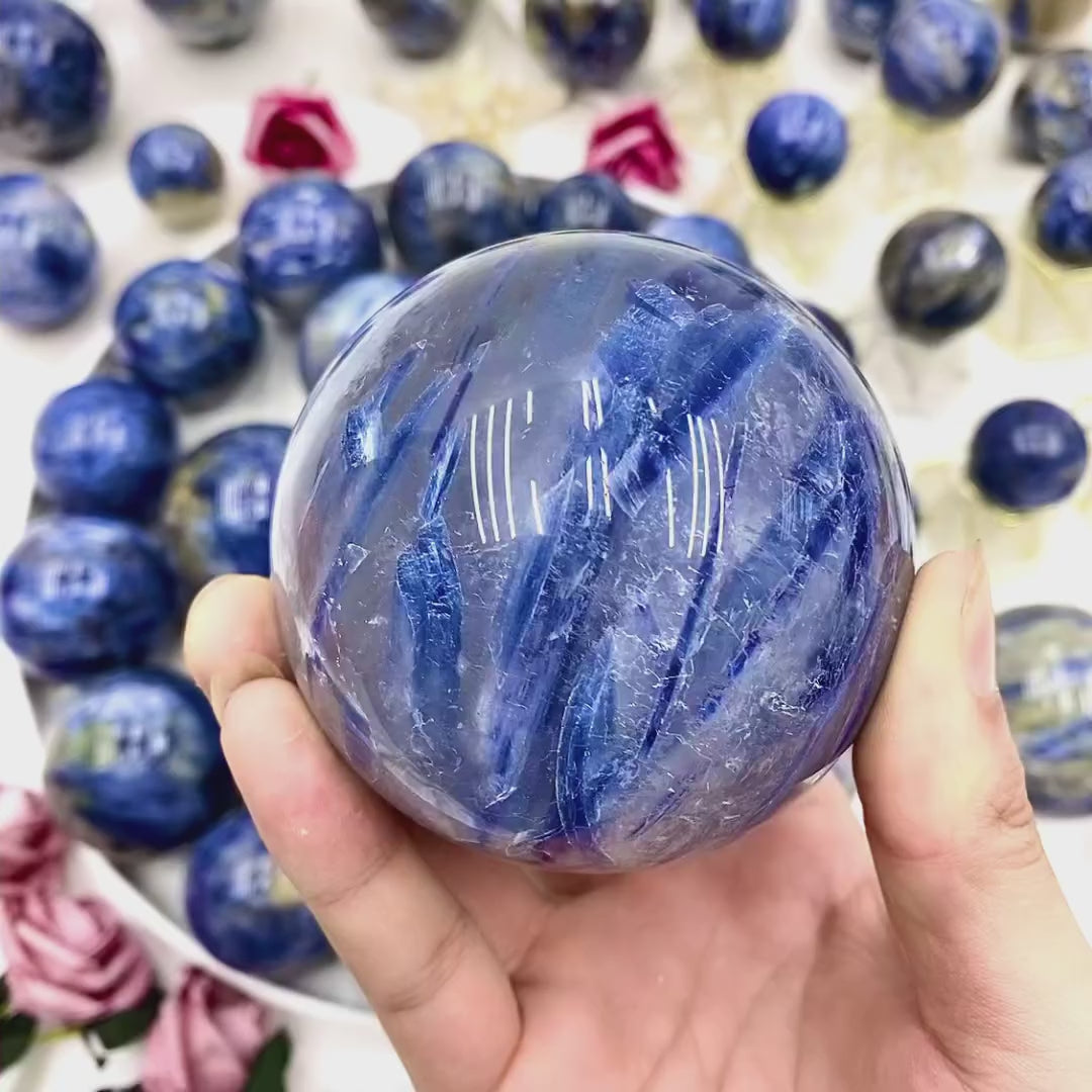  Blue Kyanite Sphere for Chakra Alignment Wholesale Crystal