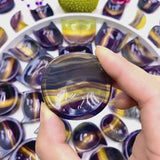 Collection of wholesale fluorite crystal bowls in varied sizes for crystal suppliers