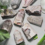 Natural Color Variations in Wholesale Crazy Agate Crystal Towers