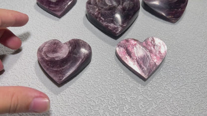 Lepidolite Heart (Retail & Wholesale)