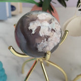 Flower Agate Sphere as a powerful meditation tool