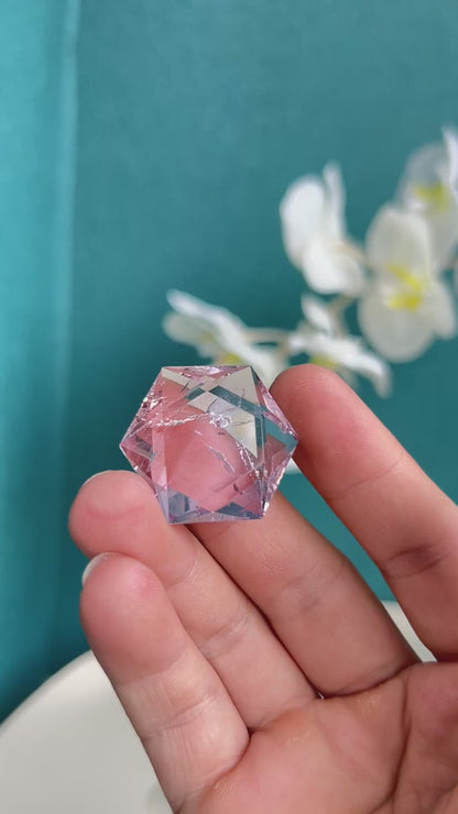 Clear Quartz Dolphin Crystal Carving - Elegant Natural Stone Art