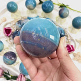Trolleite Crystal Sphere with Unique Blue Green Patterns