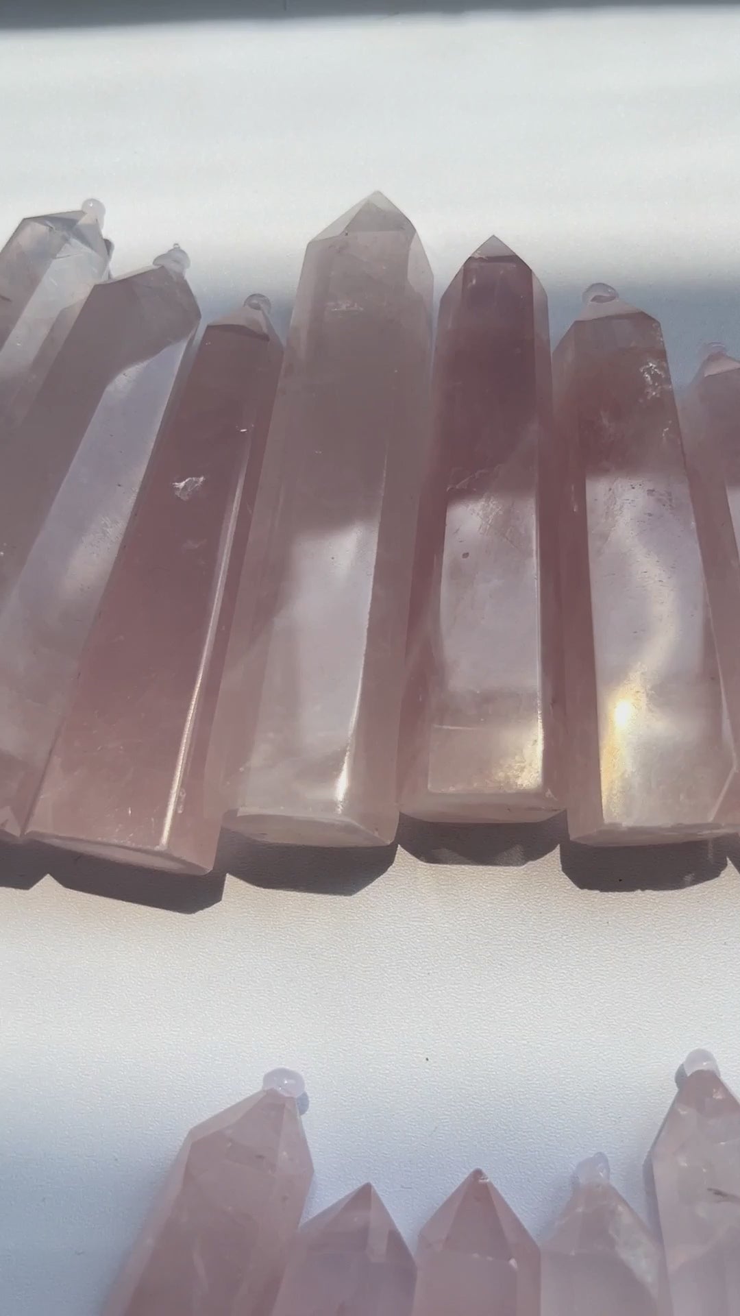 Wholesale Rose Quartz Tower Collection Bulk Crystal Supply
