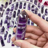 Bulk wholesale purple amethyst tower crystal point