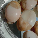 Natural Color Variations in Premium Pink Scolecite Stones