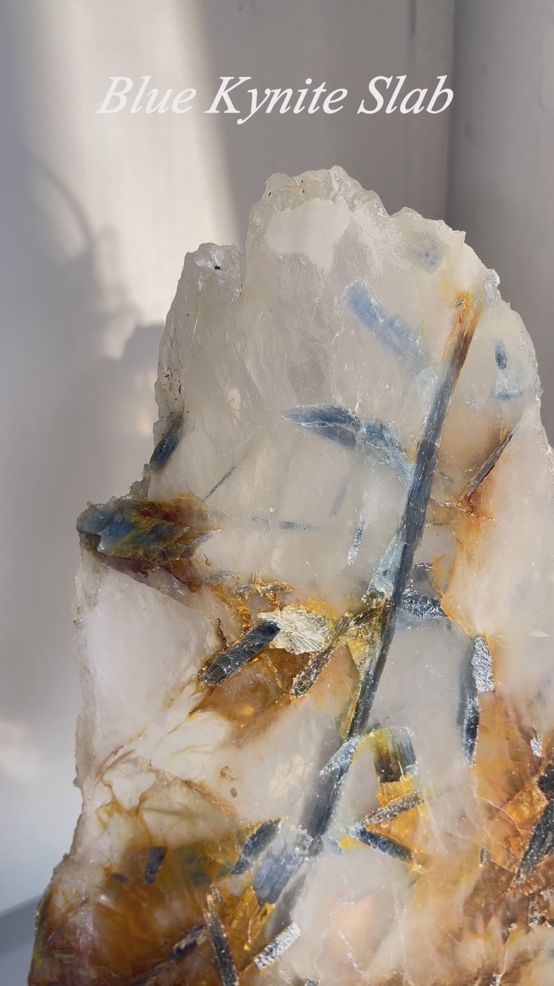 Premium Natural Kyanite Slab Detail View