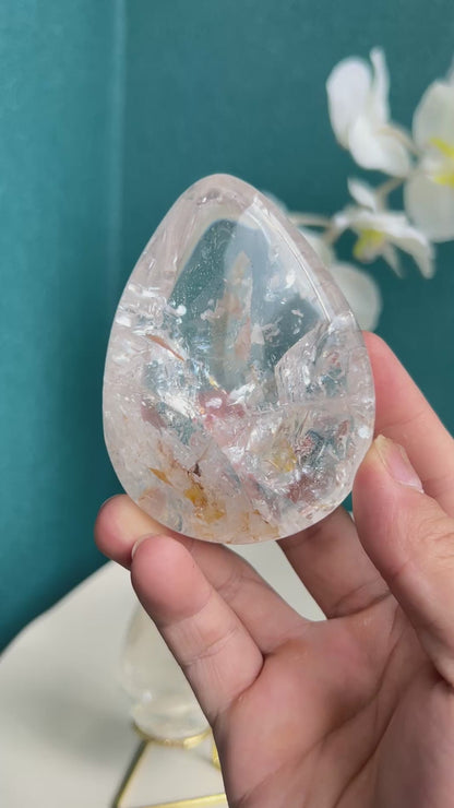 White Smoky Quartz Free Form Crystal - Natural Healing Stone