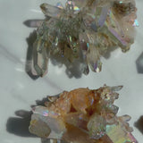 Rainbow Aura Crystal Cluster Healing Arrangement