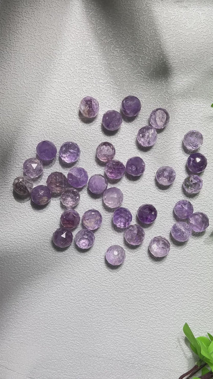 Wholesale Natural Amethyst Ball Shape Briolette Cut