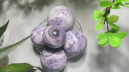 Violet malachite spheres wholesale