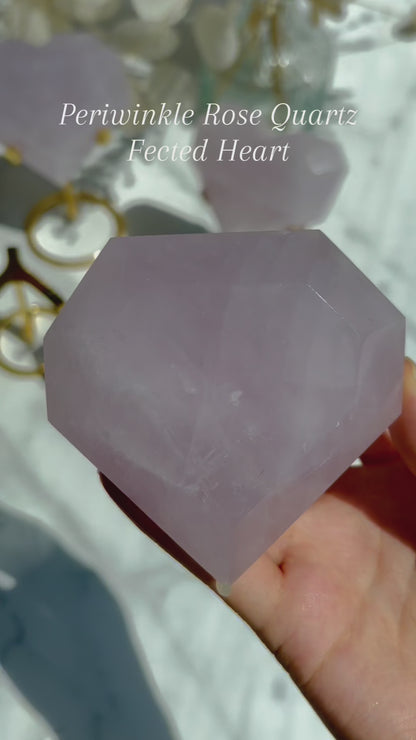 Periwinkle Rose Crystal｜Heart Wholesale