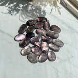 Using Purple Mica Palm Stone for Meditation and Healing