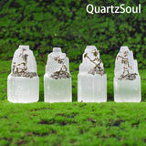 Selenite Crystal Miner Decoration Collection