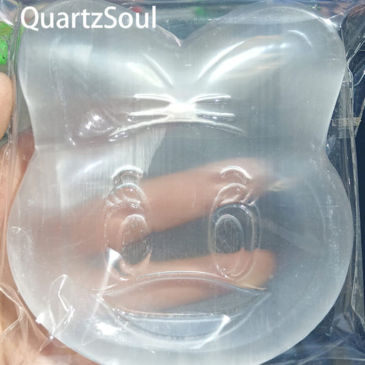 Wholesale selenite crystal rabbit figurine for crystal suppliers