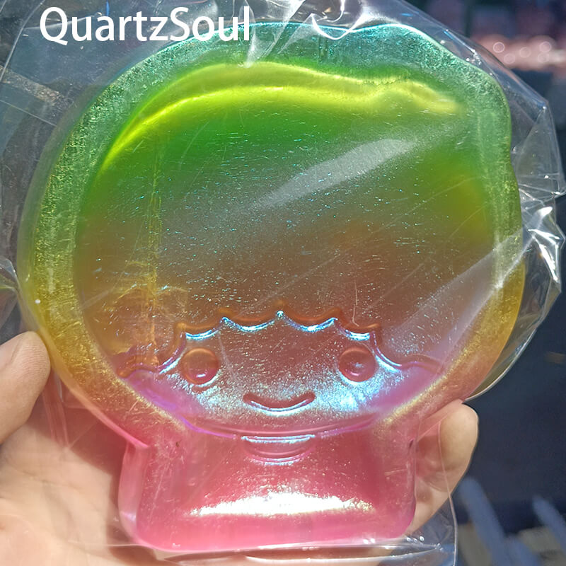 Rainbow Girl Selenite Crystal Wholesale Front View