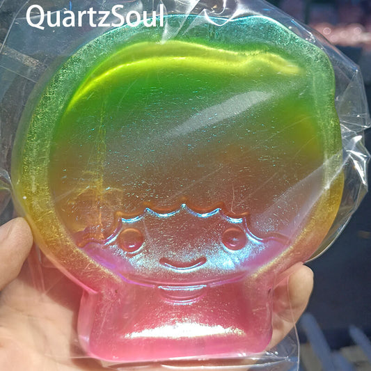 Rainbow Girl Selenite Crystal Wholesale Front View