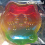 Colorful rainbow selenite crystal in pig shape for wholesale crystal suppliers