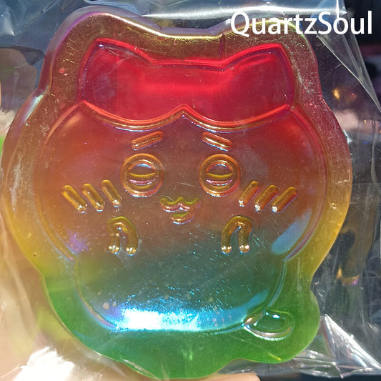 Colorful rainbow selenite crystal in pig shape for wholesale crystal suppliers