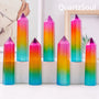 Multiple Rainbow Selenite Crystals Collection