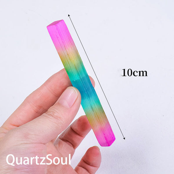 Vibrant Healing Selenite Crystal Bar for Spiritual Energy