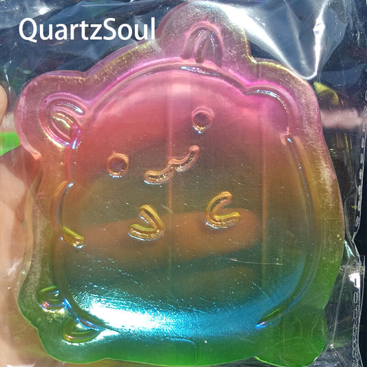 Wholesale Crystal Mouse Selenite Rainbow Collection Side View