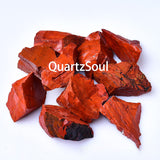 Natural Red Jasper Raw Crystal Stone Specimen with Vibrant Color