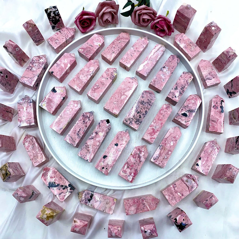 Premium Rhodochrosite Tower Crystal for Wholesale Crystal Suppliers