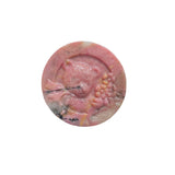 Palm sized rhodonite bear carved crystal healing figurine