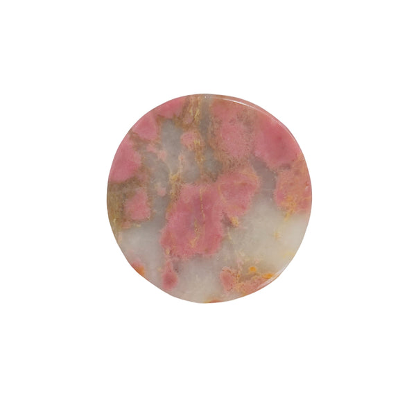 Side angle rhodonite bear figurine wholesale crystal suppliers
